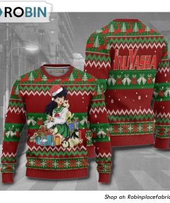 Kagome Inuyasha Anime Christmas Ugly Sweater
