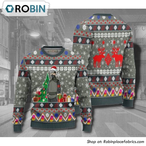 Kakashi Boruto Naruto Anime Christmas Ugly Sweater