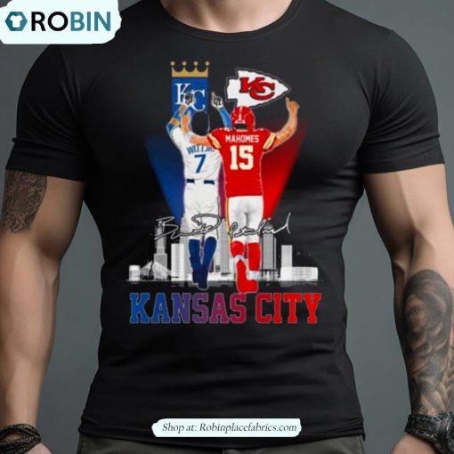 Kansas City Patrick Mahomes Bobby Witt Jr Signatures Shirt
