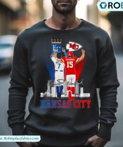 Kansas City Patrick Mahomes Bobby Witt Jr Signatures Shirt Kansas City Patrick Mahomes Bobby Witt Jr Signatures Shirt