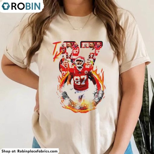 Kelce Travis 87 Shirt, America Football Long Sleeve Short Sleeve