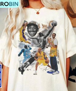 Kobe Bryant 90s Vintage Shirt, Basketball Tee Tops Long Sleeve