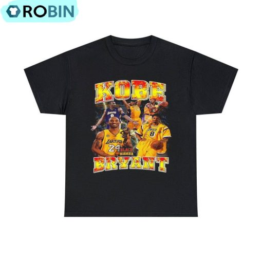 Kobe Memorial Shirt, Basketball Crewneck Tee Tops
