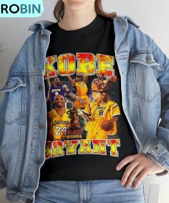 Kobe Memorial Shirt, Basketball Crewneck Tee Tops