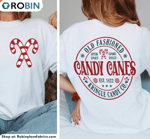 Limited Candy Cane Christmas Shirt, Cute Unisex Tee, Long Sleeve, Hoodie Gift For Christmas