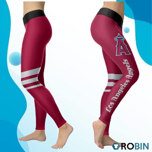 Los Angeles Angels Women 3D Printed Leggings Sports