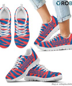 Los Angeles Dodgers Tiger Skin Stripes Pattern Printed Breathable Running Shoes