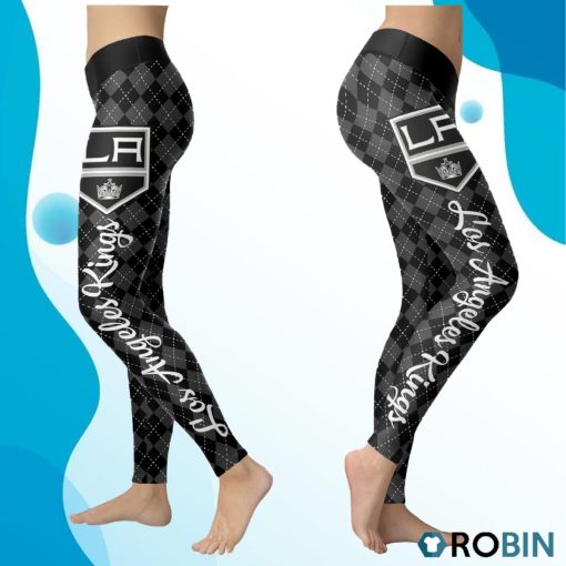 Los Angeles Kings Caro Seamless Pattern Womens Sports, Running Leggings