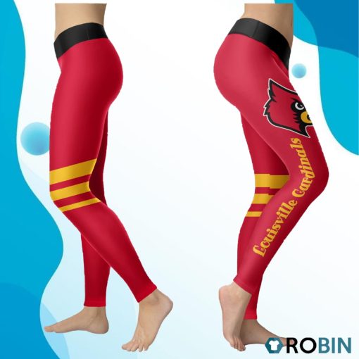 Louisville Cardinals Women 3D Printed Leggings Sports