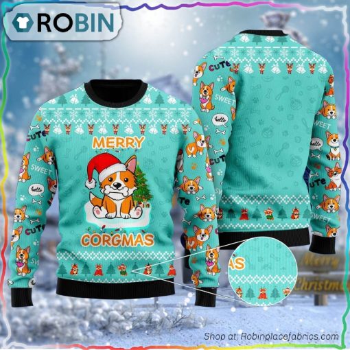 Lovely Dog Merry Corgmas Ugly Sweater