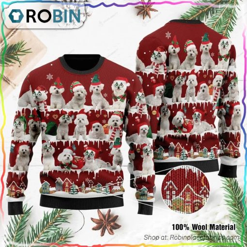 Maltese Ugly Christmas Sweater