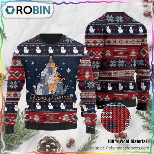 Meowy Catmas Ugly Christmas Sweater