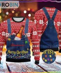 Merry Christmas Budweiser Ugly Sweater