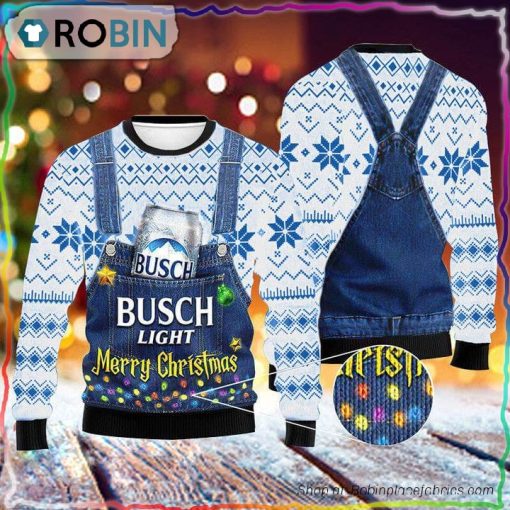 Merry Christmas Busch Light Sweater