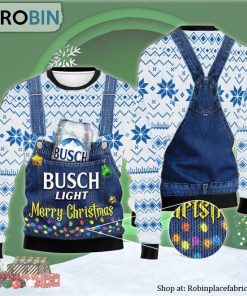 Merry Christmas Busch Light Ugly Christmas Sweater