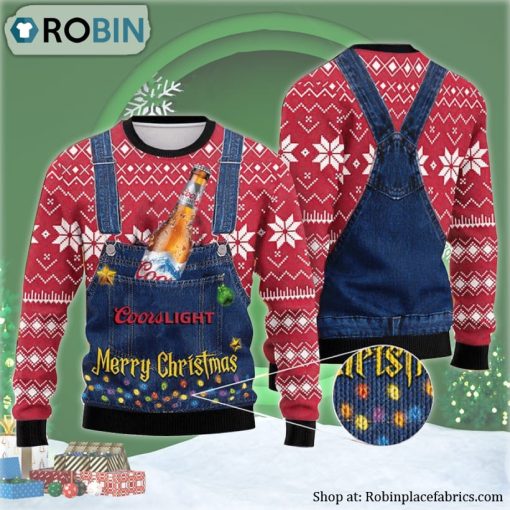 Merry Christmas Coors Light Ugly Christmas Sweater