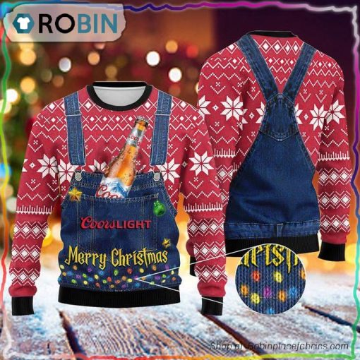 Merry Christmas Coors Light Ugly Sweater