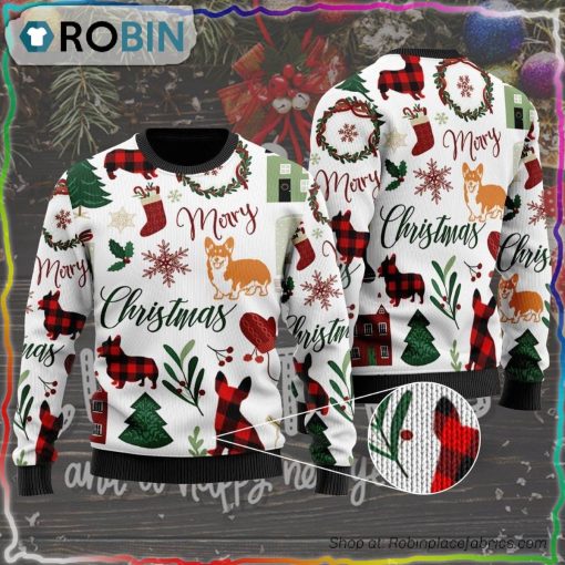 Merry Christmas – Corgi Dog Ugly Christmas Sweater