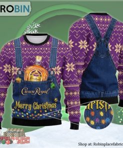 Merry Christmas Crown Royal Ugly Christmas Sweater