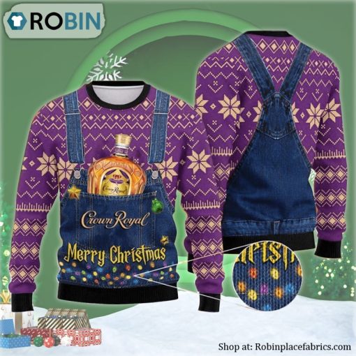 Merry Christmas Crown Royal Ugly Christmas Sweater