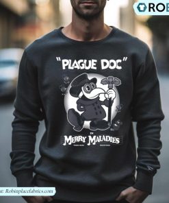 Merry Maladies Cartoon Plague Doctor Rubber Hose Shirt