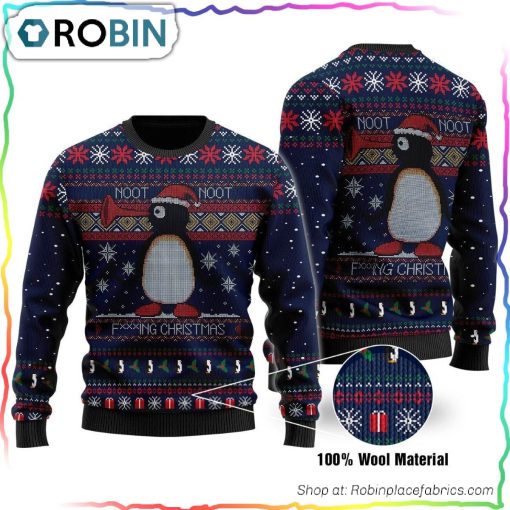 Merry Noot Noot Ugly Christmas Sweater