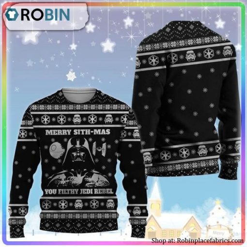 Merry Sith-Mas Darth Vader Ugly Christmas Sweater