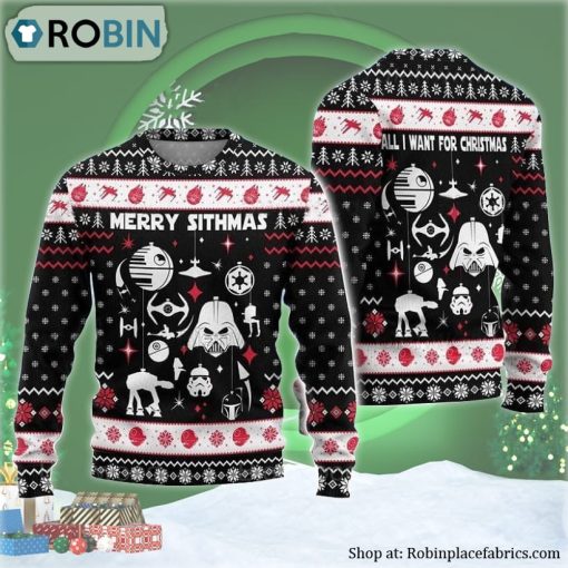 Merry Sithmas Darth Vader Ugly Christmas Sweater