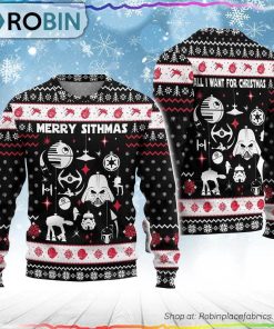 Merry Sithmas Darth Vader Ugly Sweater