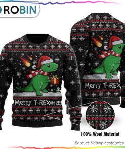 Merry T-rexmas Ugly Christmas Sweater