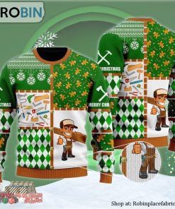 Merry Xmas Carpenter Woodworking Ugly Christmas Sweater