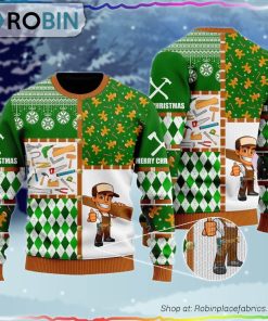 Merry Xmas Carpenter Woodworking Ugly Sweater