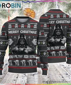 Merry Xmas You Filthy Jedi Rebel Ugly Sweater Merry Xmas You Filthy Jedi Rebel Ugly Sweater
