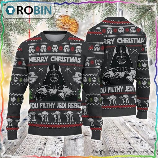 Merry Xmas You Filthy Jedi Rebel Ugly Sweater