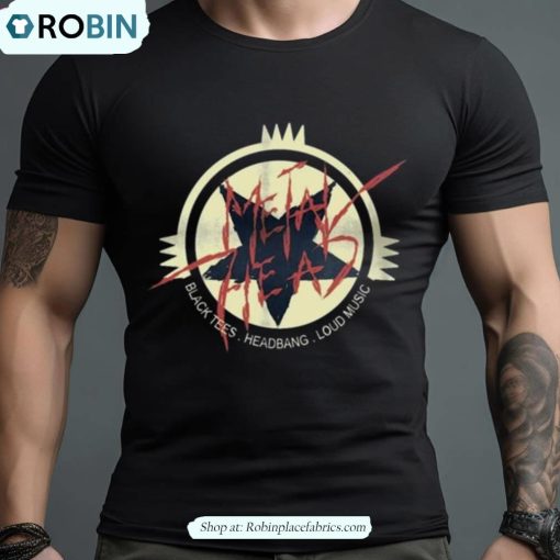 Metalhead Black Tees Headbang Loud Music Halloween 2023 Shirt
