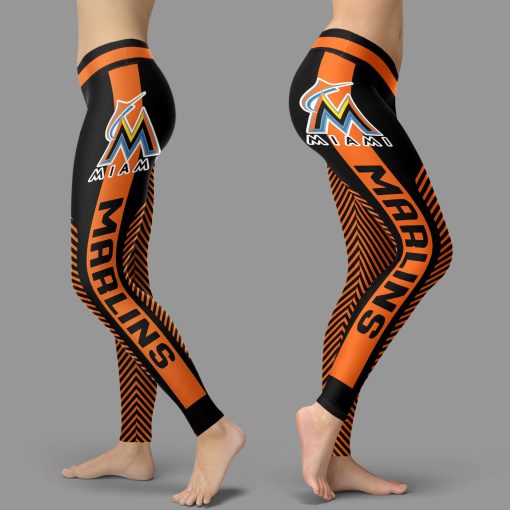 Miami Marlins Team High Waist Leggings for Women