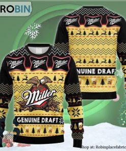 Miller Genuine Draft Ugly Christmas Sweater