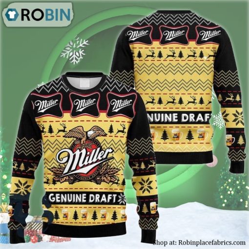 Miller Genuine Draft Ugly Christmas Sweater