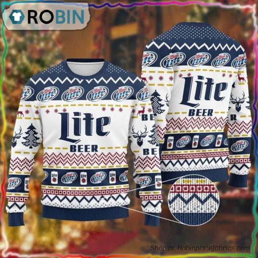 Miller Lite Christmas Sweater