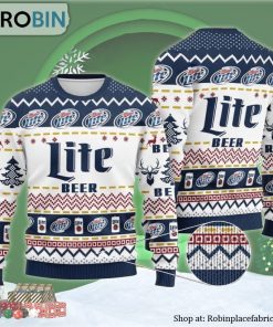 Miller Lite Ugly Christmas Sweater