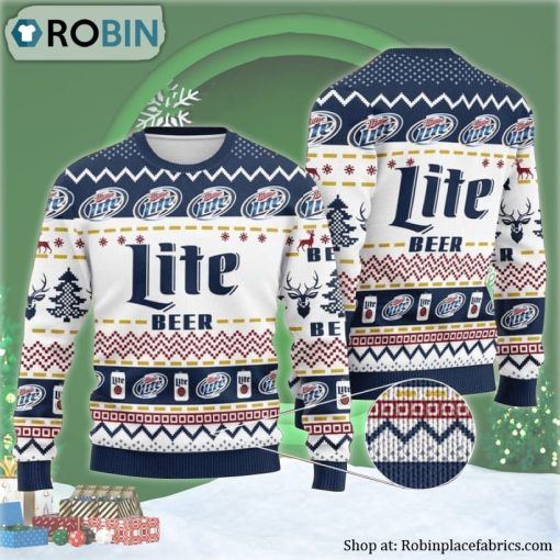 Miller Lite Ugly Christmas Sweater