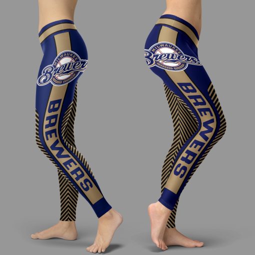Milwaukee Brewers Team High Waist Leggings for Women