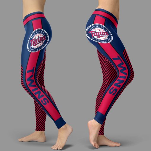 Minnesota Twins Team High Waist Leggings for Women