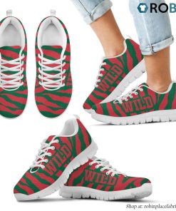 Minnesota Wild Tiger Skin Stripes Pattern Printed Breathable Running Shoes