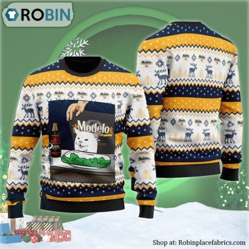 Modelo Negra Cat Meme Ugly Christmas Sweater