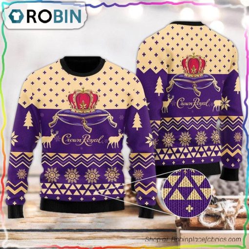 Modern Crown Royal Christmas Sweater