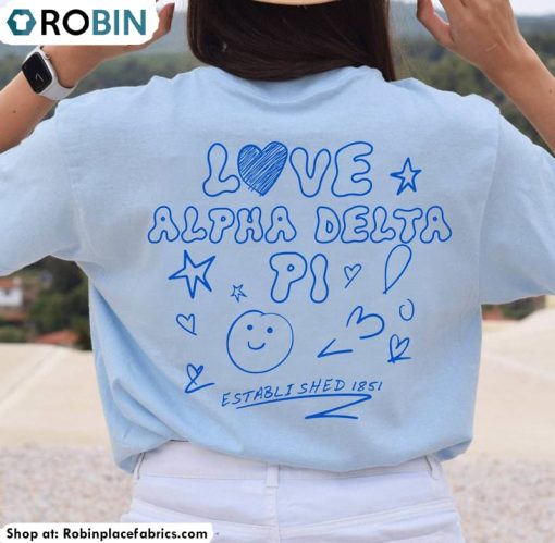 Must Have Alpha Delta Pi Sweatshirt, Adpi Sorority Unisex Hoodie Long Sleeve