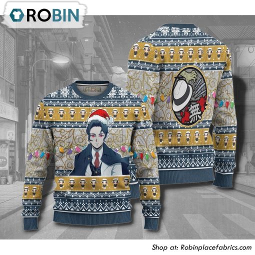 Muzan Kibutsuji Demon Slayer Anime 3D Printed Ugly Christmas Sweater