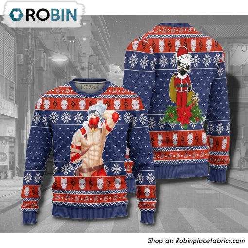 Naruto Kakashi Anime Christmas Ugly Sweater