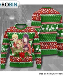 Naruto Naruto X Hinata Family Anime 3D Printed Ugly Christmas Sweater